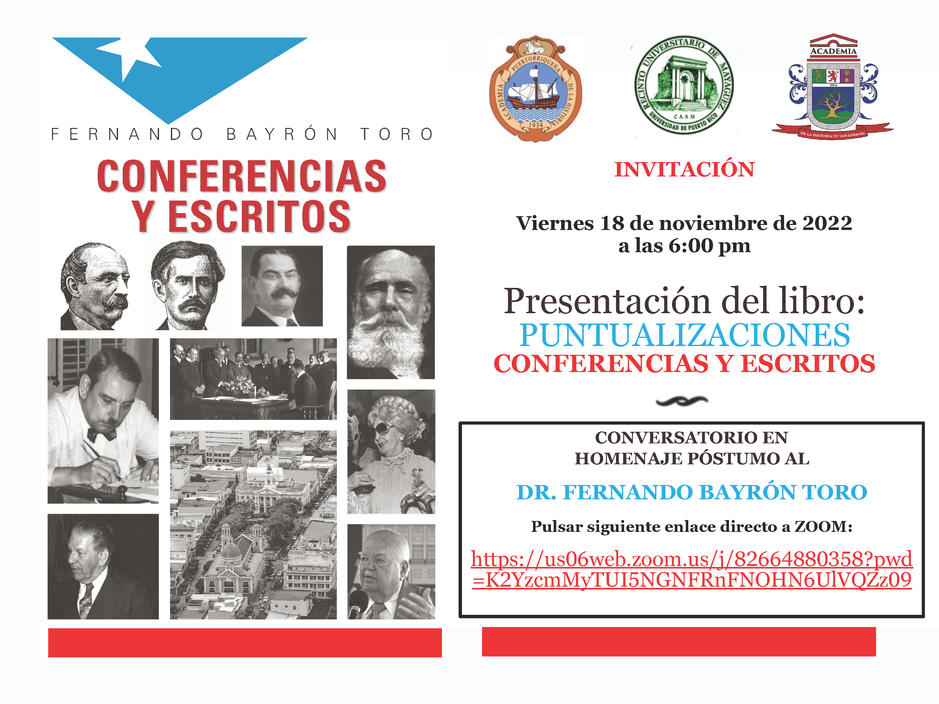 Presentación del libro: Puntualizaciones, conferencias y escritos