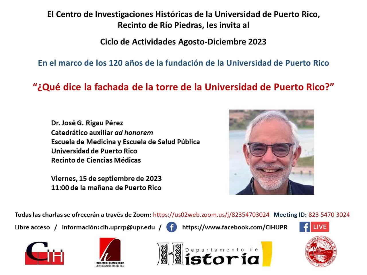 Charla: “¿Qué dice la fachada de la torre de la Universidad de Puerto Rico?”