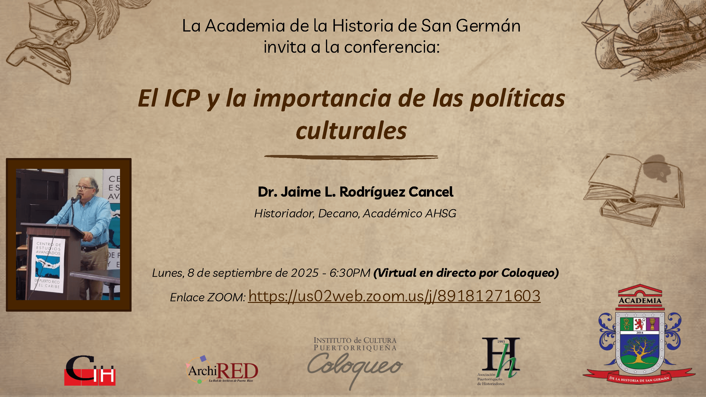Conferencia: El ICP y la importancia de las políticas culturales