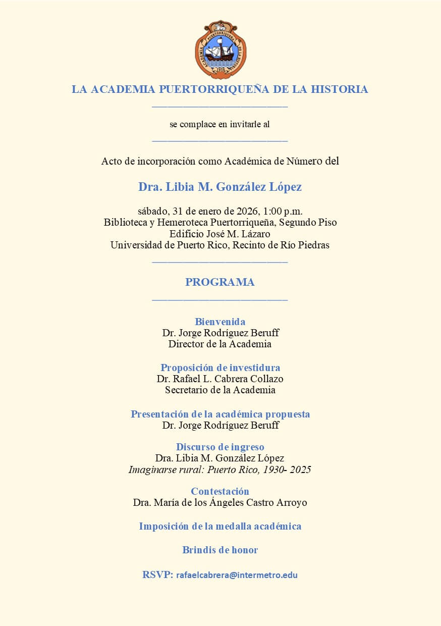 Acto de incorporación como Académica de Número de la Dra. Libia M. González López